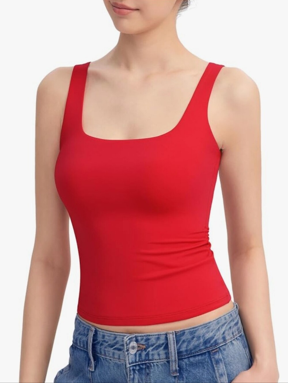 Pumiey Red Double Lined Tank